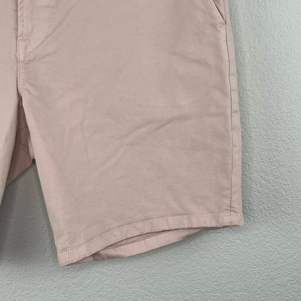 Hudson Men's Pink Slim Straight Chino Shorts 42 NWT Twill Summer Golf Preppy 8" - Picture 6 of 15